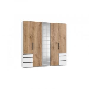 Armoire adulte contemporaine 250 cm chêne/blanc Jasper I Chêne/blanc  Hauteur216