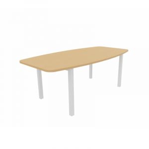 Table de réunion tonneau Skyline Blanc, gris, argile, hêtre, nebraska, chêne fil, timber ou cèdre  200x72x100 cm