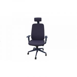 Fauteuil de bureau coque bleu en tissu Moovie Crème, vert pomme, violet, rouge, bleu clair, gris, bleu ou noir  103 cm ou 120,5 cm (avec têtière)