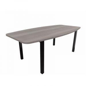 Table tonneau de réunion pieds métal Skyline Blanc, gris, argile, hêtre, nebraska, chêne fil, timber ou cèdre  200x72x100 cm