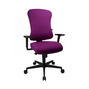 Fauteuil de bureau en tissu Sinchrone Beige, vert, orange, rouge, bordeaux, violet, bleu, grenat, bleu marine, gris fonc&eacute; ou noir  107 cm