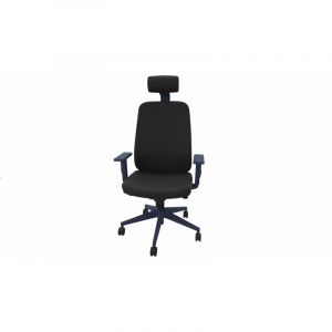 Fauteuil de bureau coque bleu en tissu Moovie Crème, vert pomme, violet, rouge, bleu clair, gris, bleu ou noir  103 cm ou 120,5 cm (avec têtière)