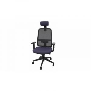 Fauteuil de bureau coque noir en tissu Moovie Crème, vert pomme, violet, rouge, bleu clair, gris, bleu ou noir  103 cm ou 120,5 cm (avec têtière)