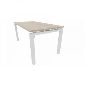 Bureau droit individuel Zelda Graphite, blanc, gris, hêtre, chêne moyen, poirier, wengé, acacia clair, acacia foncé, chêne veiné ou chêne grisé