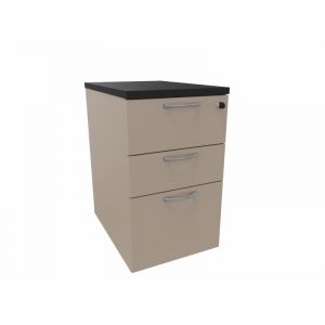 Caisson de rangement hauteur bureau Cosito Argile  42x72x60 cm