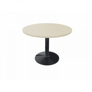 Table ronde de réunion avec pied central Moka Anthracite