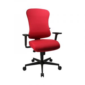 Fauteuil de bureau en tissu Sinchrone Beige, vert, orange, rouge, bordeaux, violet, bleu, grenat, bleu marine, gris fonc&eacute; ou noir  107 cm