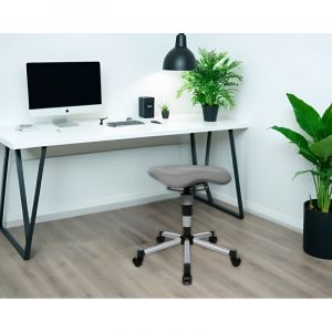 Tabouret de bureau ergonomique en tissu Baly Beige, vert, orange, rouge, bordeaux, violet, bleu, grenat, bleu marine, gris foncé ou noir  42 cm
