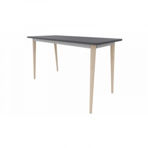 Table haute de r&eacute;union rectangulaire Yuri Graphite, blanc, gris, h&ecirc;tre, ch&ecirc;ne moyen, poirier, weng&eacute;, acacia clair, acacia fonc&eacute;, ch&ecirc;ne vein&eacute;, ch&ecirc;ne gris&eacute; ou noir