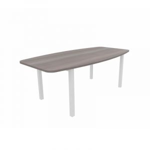 Table de réunion tonneau Skyline Blanc, gris, argile, hêtre, nebraska, chêne fil, timber ou cèdre  200x72x100 cm