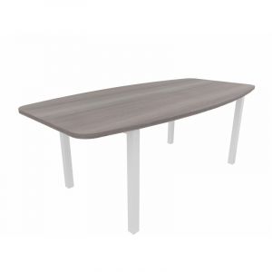 Table tonneau de réunion pieds métal Skyline Blanc, gris, argile, hêtre, nebraska, chêne fil, timber ou cèdre  200x72x100 cm