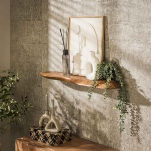 Etagère murale 90 cm en acacia massif naturel Estelle Naturel