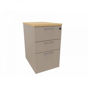 Caisson de rangement hauteur bureau Cosito Argile  42x72x60 cm