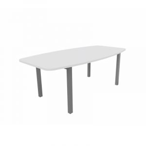 Table de réunion tonneau Skyline Blanc, gris, argile, hêtre, nebraska, chêne fil, timber ou cèdre  200x72x100 cm