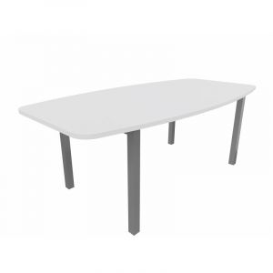 Table tonneau de réunion pieds métal Skyline Blanc, gris, argile, hêtre, nebraska, chêne fil, timber ou cèdre  200x72x100 cm