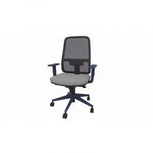 Fauteuil de bureau coque bleu en tissu Moovie Crème, vert pomme, violet, rouge, bleu clair, gris, bleu ou noir  103 cm ou 120,5 cm (avec têtière)