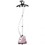 D&eacute;froisseur vapeur vertical d&eacute;froisseur &agrave; v&ecirc;tements 1,4L 1950W d&eacute;bit vapeur 32g/min tige telescopique rose - Neuf