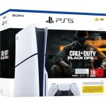 Sony Playstation 5 Slim Disc Edition 1 To &#43; Call Of Duty: Black Ops 6 - Blanc - Neuf