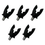 Porte-Canne &Agrave; P&ecirc;che Filet&eacute; Support En Silicone Porte-Canne De Mer &Eacute;lastique Antid&eacute;rapant Coupe-Vent Adapt&eacute; &Agrave; L'alarme De P&ecirc;che Noir - Neuf