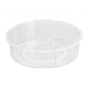 Hjlian Organisateur De Plateau Tournant 360¡Ã Rotatif Grande Capacite Durable Pet Transparent Large Application Organisateur Rotatif - Neuf