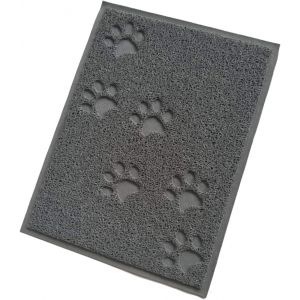 Tapis De Nourriture Pour Animaux De Compagnie,Tapis Antidérapant Imperméable Pour Chiens Et Chats (Gris) - Neuf