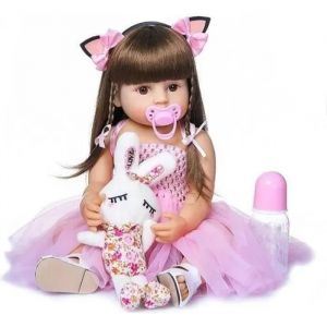 Poupée bébé Reborn - Poupée Poupon-A2 - 55 cm - Silicone doux - Jouets réalistes - Cadeaux enfants - Neuf