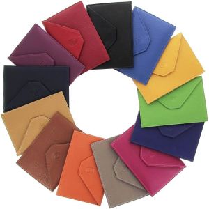 TRAHOO-Porte Carte Grise en Cuir - Protection - Etui - Pochette - Carte d'identit&eacute; - Papiers de Voiture - Portefeuille - Homme - Femme - Neuf