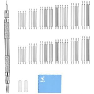 Montre Barre &Agrave; Ressort Outil, Kit Reparation Montre, Outils De Montre Pour Changer Les Bracelets, 56pcs (16-26mm) Goupille - Neuf