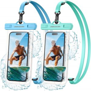 Pochette Étanche Smartphone [Lot De 2]Ipx8 Sac Étanche Pour Téléphone Iphone 16 15 14 13 12 11 Pro Max Se 2022 Xs Max Xr 8 7, Galaxy S24 S23 S22 S21 Ultra Jusqu'à 7.0 Pouces, Vert [Car780942] - Neuf