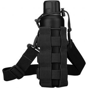 Jgd-Porte Gourde Sac &Agrave; Dos, R&eacute;glable Sac Gourde, Nylon Avec Cordon De Serrage, Convient Pour Le Camping, Les Voyages, La Randonn&eacute;e (Noir) - Neuf