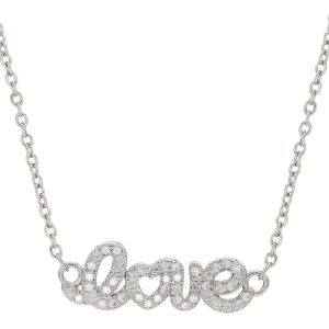 Collier Pour Femmes Argent 925,Pendentif Coeur Brillants Zircons Cubiques Aaa Collier Pour Anniversaire No&euml;l Saint-Valentin Cadeau Pour Elle Femme Amie Bo&icirc;te Cadeau - Neuf