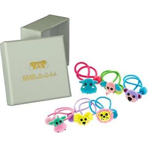 Kal-Schmuckdesign-Nord Parure De Cheveux Pour Fille (6 Pièces | Animaux | Coloré) Avec Boîte De Rangement (Couleur De La Boîte : Blanc) - Neuf