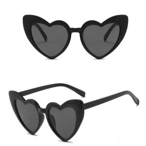 Lot De 2 Lunettes De Soleil En Forme De C?ur Pour Femme, Monture Fine En Métal Sans Monture - Neuf