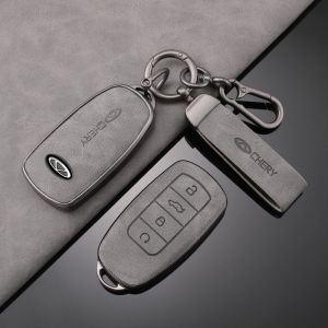 Étui pour clé de voiture en TPU,à la mode,pour Chery Omoda C5 5 fx 7 Tiggo 8 PLUS 8 Pro 7 Pro Arrizo 5 PLUS 2021 2022 2023,accessoires automobiles - Type F-grey ring - Neuf