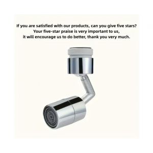 Bec de robinet pivotant avec protection anti-&eacute;claboussures - Adaptateur pour &eacute;conomie d'eau - Neuf