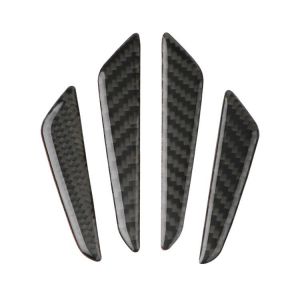Autocollant de protection de portière en fibre de carbone noire pour voiture, SUV, pick-up - Neuf