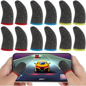 30 Piece Game Finger Glove Thumb Glove Finger Protector Glove Mobile Game Finger Glove Thumb Glove Touch Screen Game Finger Glove Mobile Phone[Z424] - Neuf