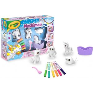 ERYI-Washimals Peculiar Pets - Kit Créatif De Coloriage, Feutres De Couleurs Et Figurines À Colorier, Ambiance Créatures Magiques - Âge Conseillé: À Partir De 3 Ans - Neuf