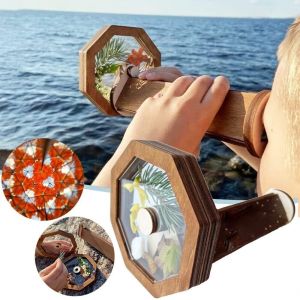 Kaleidoscope Kit 2025 - Jeu de Fabrication de Kaleidoscope Classique pour Enfants, Bois &Eacute;cologique et Verre Tres R&eacute;sistant, Activit&eacute; Cr&eacute;ative et &Eacute;ducative &agrave; Assembler Soi-M&ecirc;me - Neuf