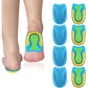 Kalanka-4 Paires Semelles Pour &Eacute;pine Calcan&eacute;enne, Coussinets Pour Talon, Coussinets En Gel Pour Talon, Semelles Orthop&eacute;diques En Gel, Semelles Int&eacute;rieures En Gel Pour Soulagement De Fasciite Plantair - Neuf