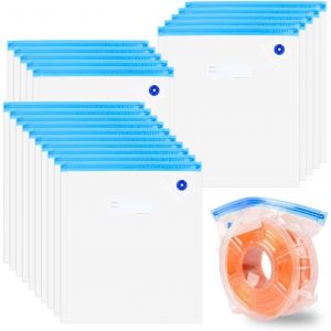 Mevronisshop-20 Pi&egrave;ce 30&times;34cm Sacs Sous Vide En Filament, Sacs Scell&eacute;s Sous Vide R&eacute;utilisables, Sac Sous Vide Pour Filaments 3d &Eacute;tanche &Agrave; L'humidit&eacute; Pour Prot&eacute;ger Petg Tpu Pla Abs - Neuf