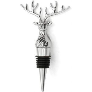 Bouchon De Bouteille En Forme De Tête De Cerf (Argent) - Bouchon De Bouteille De Vin, Bouchon Réutilisable, Bouchon De Champagne De Noël, Utilisé Pour Sceller Les Bouteilles Ouvertes - Neuf