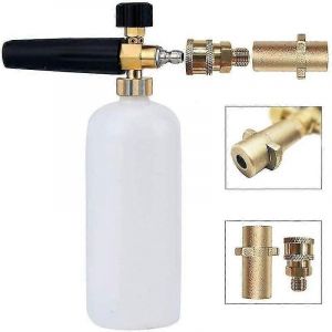 Promotion hivernale,canon à mousse à pression,pistolet à mousse à neige réglable 1l buse de bouteille distributeur de savon compatible avec dégagement rapide 1/4"" et Karcher K2 K3 K - Neuf