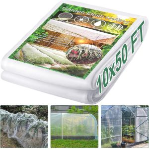 ASFASFq-Filet de Jardin 3 x 15m Insect Netting Pest Barrier Ultra Fine Plant Mesh Cover Protection for Vegetable Flowers Fruits Plants Greenhouse Crops - Neuf
