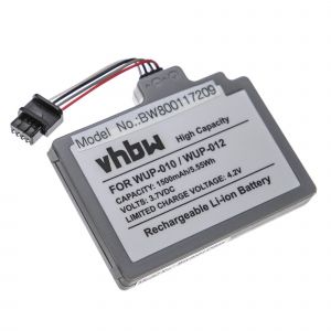 Batterie Vhbw Compatible Avec La Manette De Jeu Nintendo Wii U (Wup-010) Console De Jeu (1500mah, 3.7v, Li-Polymer) - Neuf