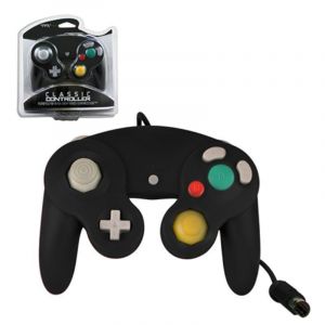 Manette Pad Joystick filaire Pour Console Nintendo Wii et GameCube Game Cube (NGC) - Noir - Neuf