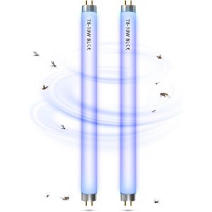 Kal-Ampoule De Rechange Pour Lampe Tue Mouche, T8 F10w Bl Ampoule Anti Moustique, Tube Uv De 13in Pour Lampe Anti Moustique/Tue Mouche/Lampe Anti Insecte De 20w(2 Pièces) - Neuf
