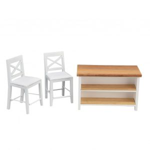 Chaises De Meuble Pour Maison De Poupee 1:12, Meubles Miniatures En Bois Simules, Modele De Decoration, Cadeau - Neuf
