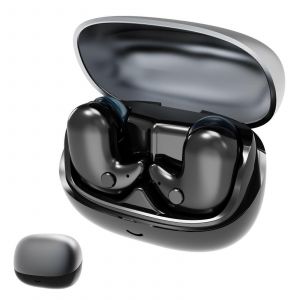 ecouteurs intra-auriculaires pour dormir sur le cote, casque de sommeil avec affichage numerique, mini-ecouteurs Bluetooth confortables pour dormir sur le cote (noir) - Neuf