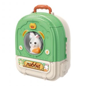 Sac À Dos Pour Animaux De Compagnie, Jouet De Soins Pour Animaux De Compagnie Avec Sac À Dos, Maison De Jeu Éducative Pour Filles, Sac À Dos De Ferme Pour Les Fêtes D'anniversaire - Neuf